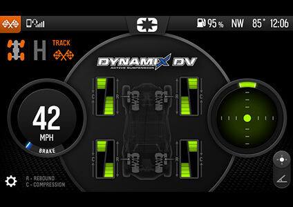 The RZR Turbo R has TRACK  MODE.